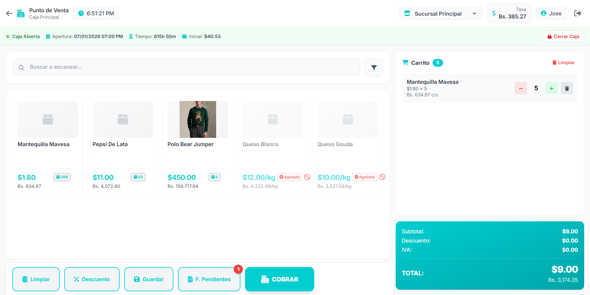 Punto de Venta SiraPOS