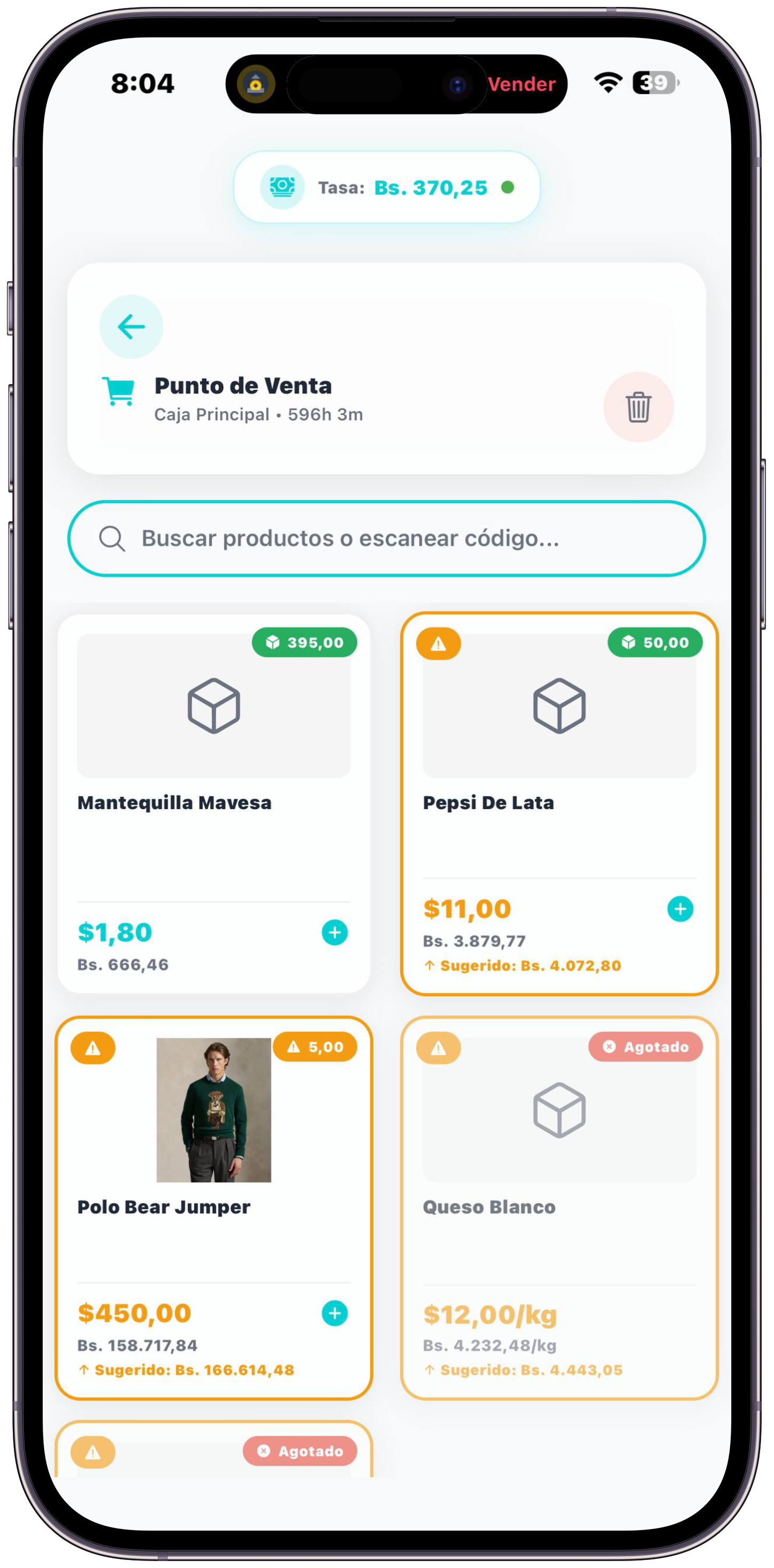 App móvil POS